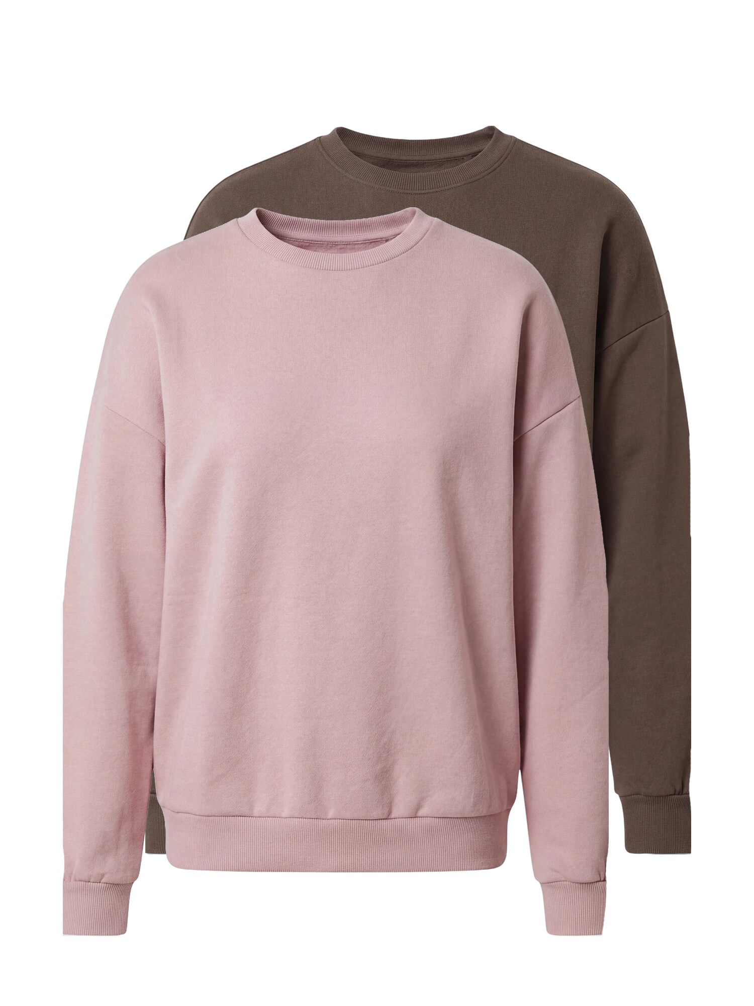 studioselect Bluză de molton Lotta maro închis / rosé