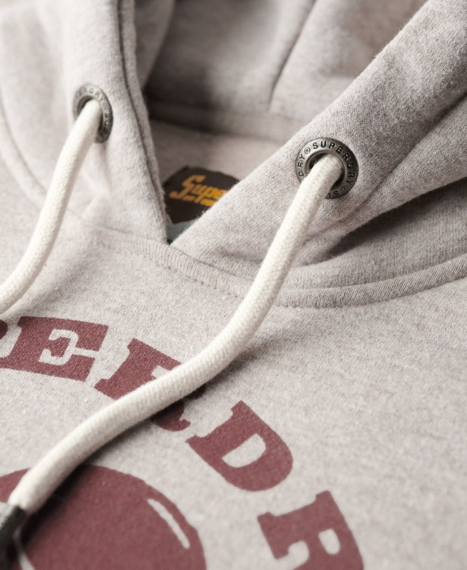 Superdry & Co Mikina nebielená / rubínová (obrázok 6)