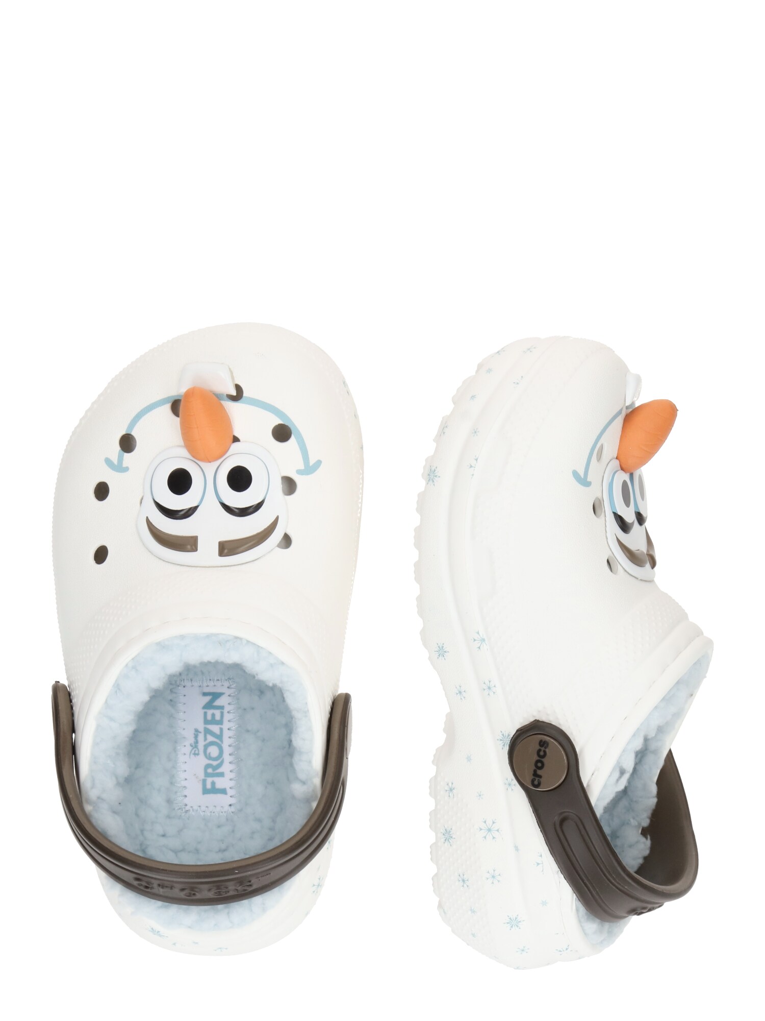 Crocs Nyitott cipők 'Frozen Olaf Classic'  világoskék / csokoládé / narancs / fehér termék 2. képe