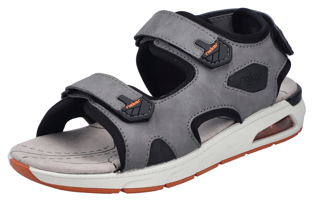 Rieker Trekkingsandale Herren Größe 47 grau / schwarz