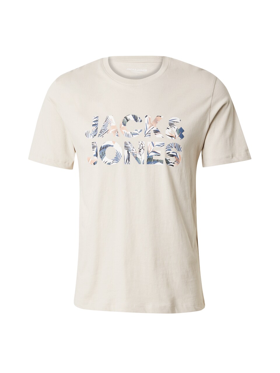 T-shirt 'JJEBryan' marinblå / greige / svart