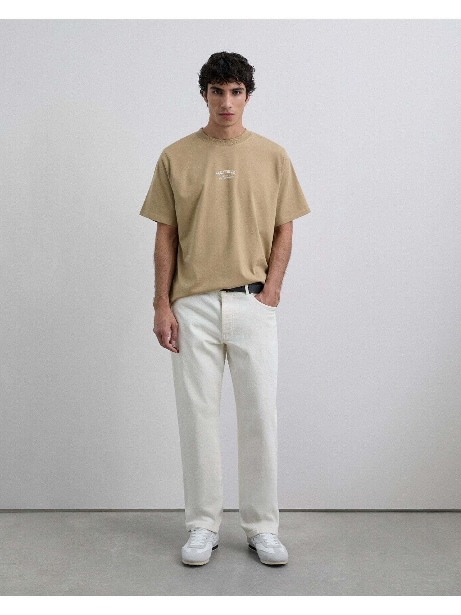Scalpers Tricou  gri taupe
