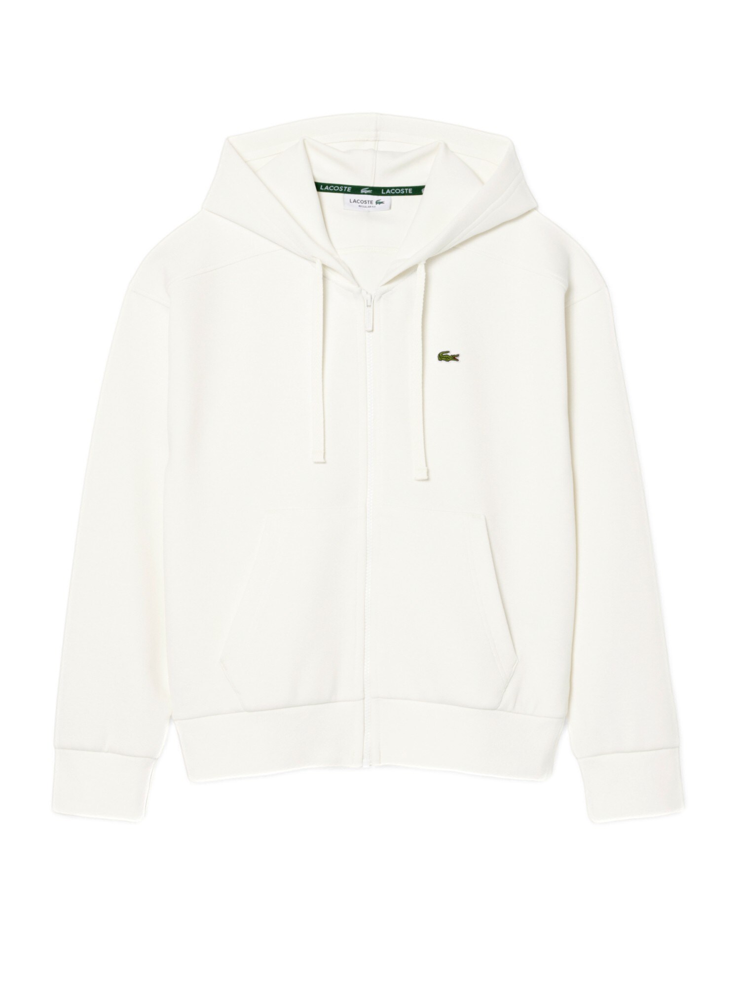LACOSTE Tepláková bunda  biela
