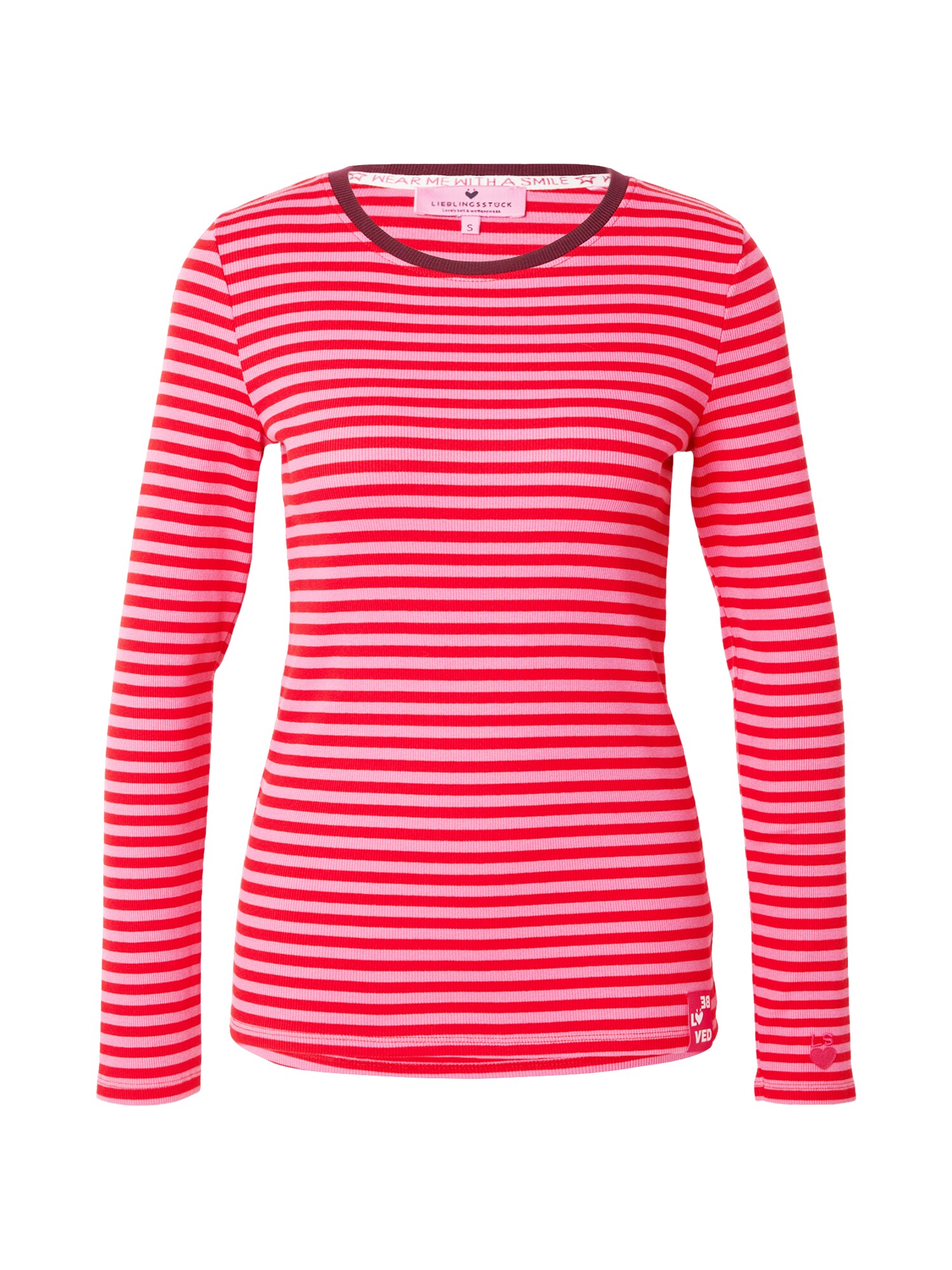 LIEBLINGSSTÜCK Camiseta 'Nashi' rosa claro / rojo / negro