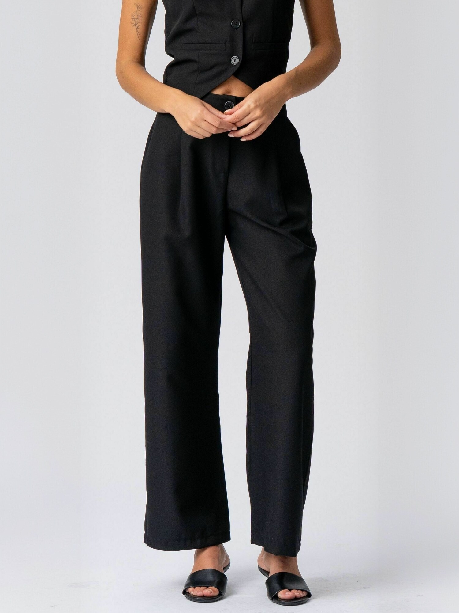 TEESHOPPEN Pantaloni  Natalie  negru