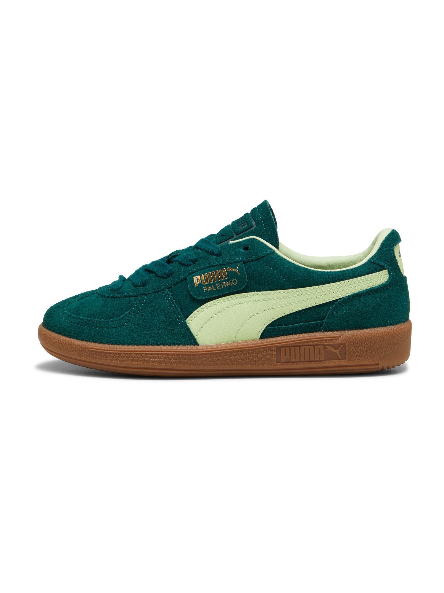 PUMA Tenisky 'Palermo'  zlatá / jedľová / pastelovo zelená