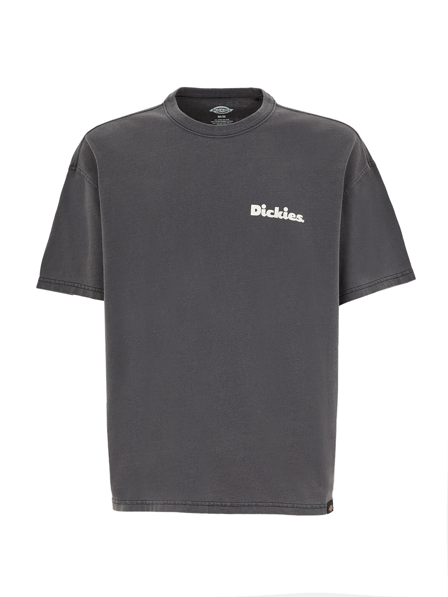 DICKIES Tricou Slayden  gri închis / alb
