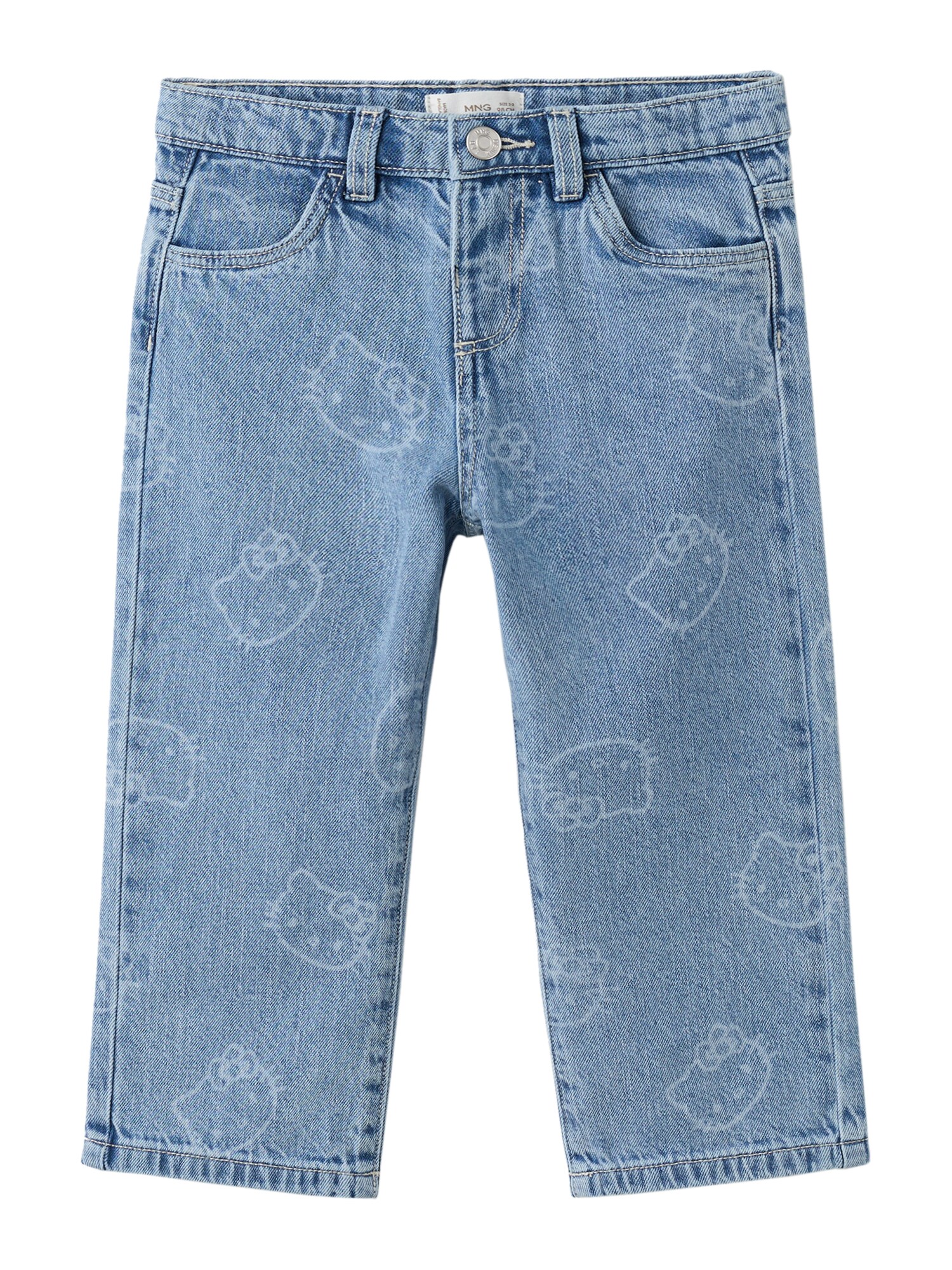 MANGO KIDS Jeans KITTYT  albastru denim / albastru deschis