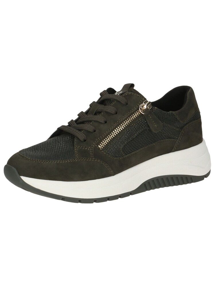 CAPRICE Sneaker Damen Größe 37 khaki / offwhite