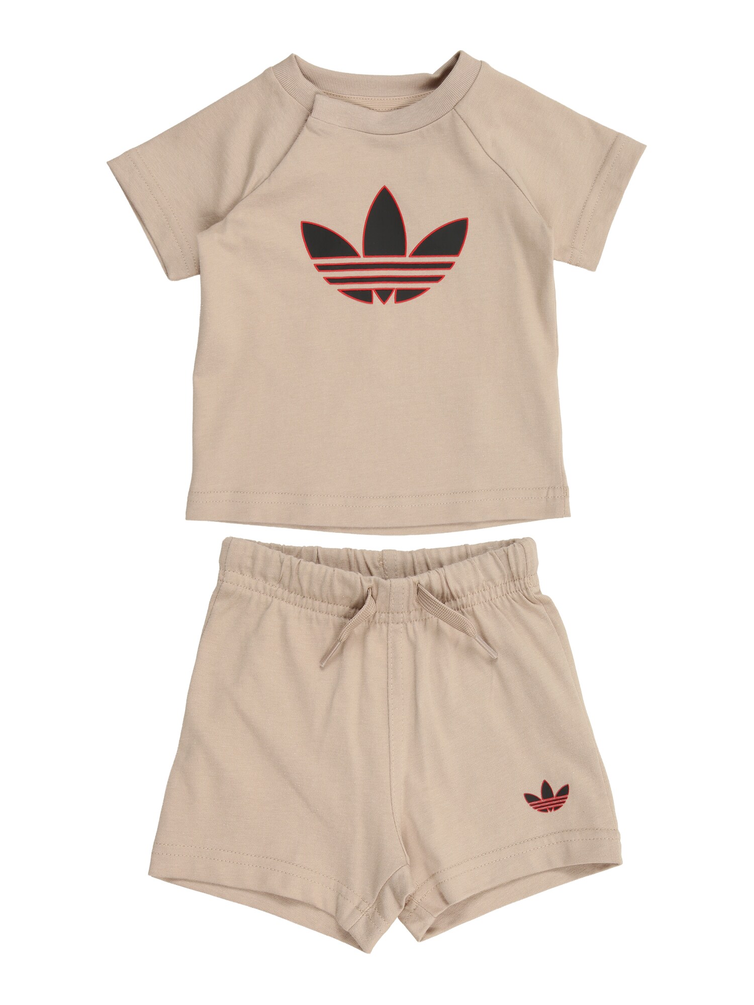 ADIDAS ORIGINALS Set 'TF'  bej / roșu / negru