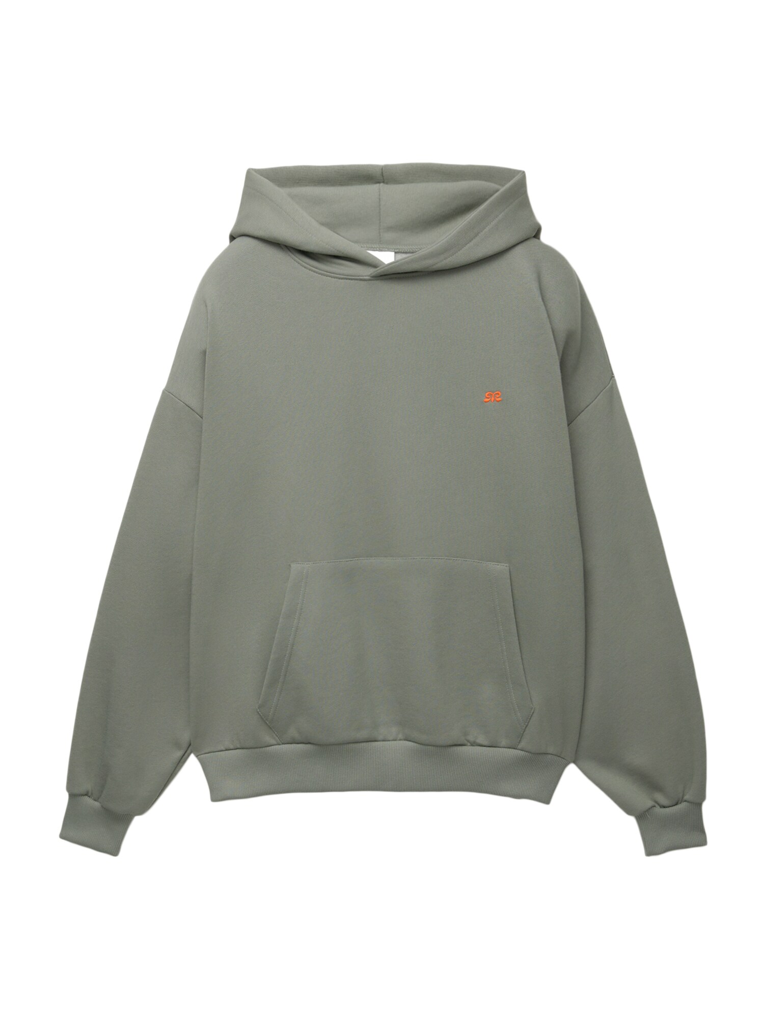 Pull&Bear Tréning póló 'PACIFIC'  khaki / narancs / fehér akciós termékkép 1