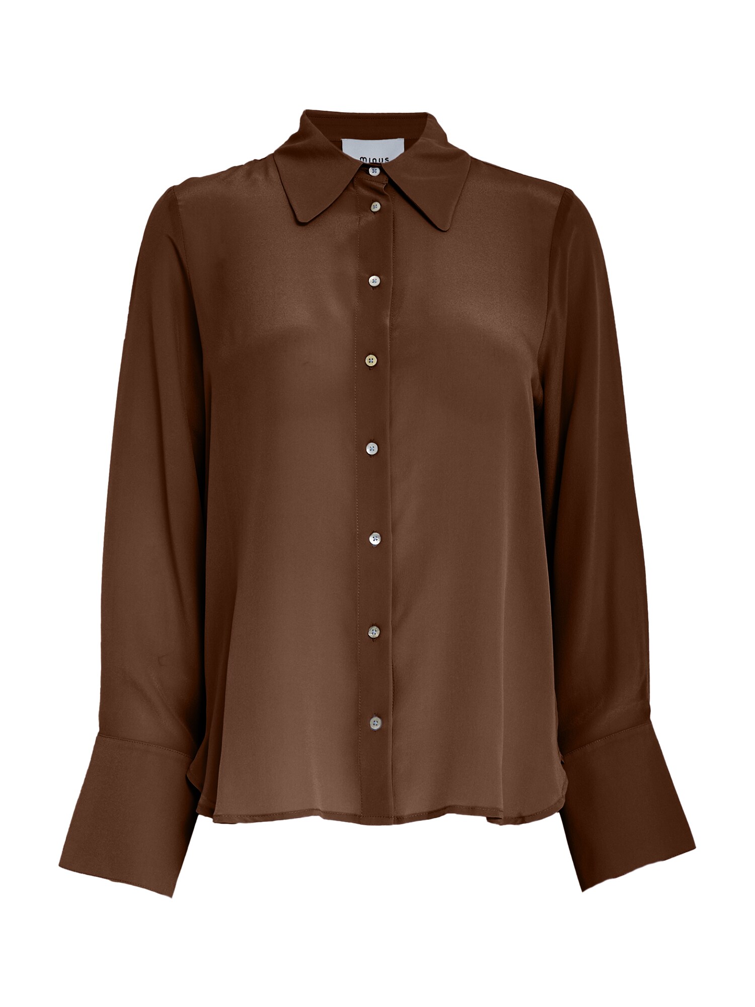 minus Tricou 'Caty Silk'  maro