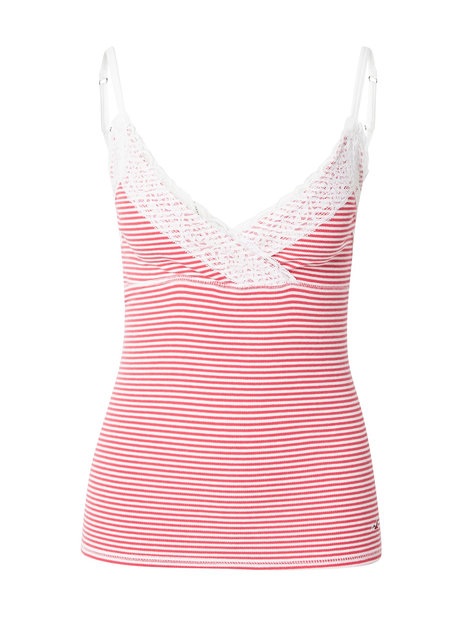 HOLLISTER Top  roșu / alb lână