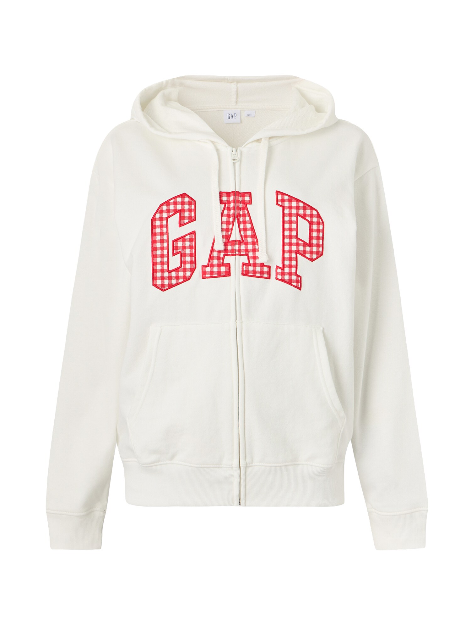 GAP Tepláková bunda 'HERITAGE'  červená / biela