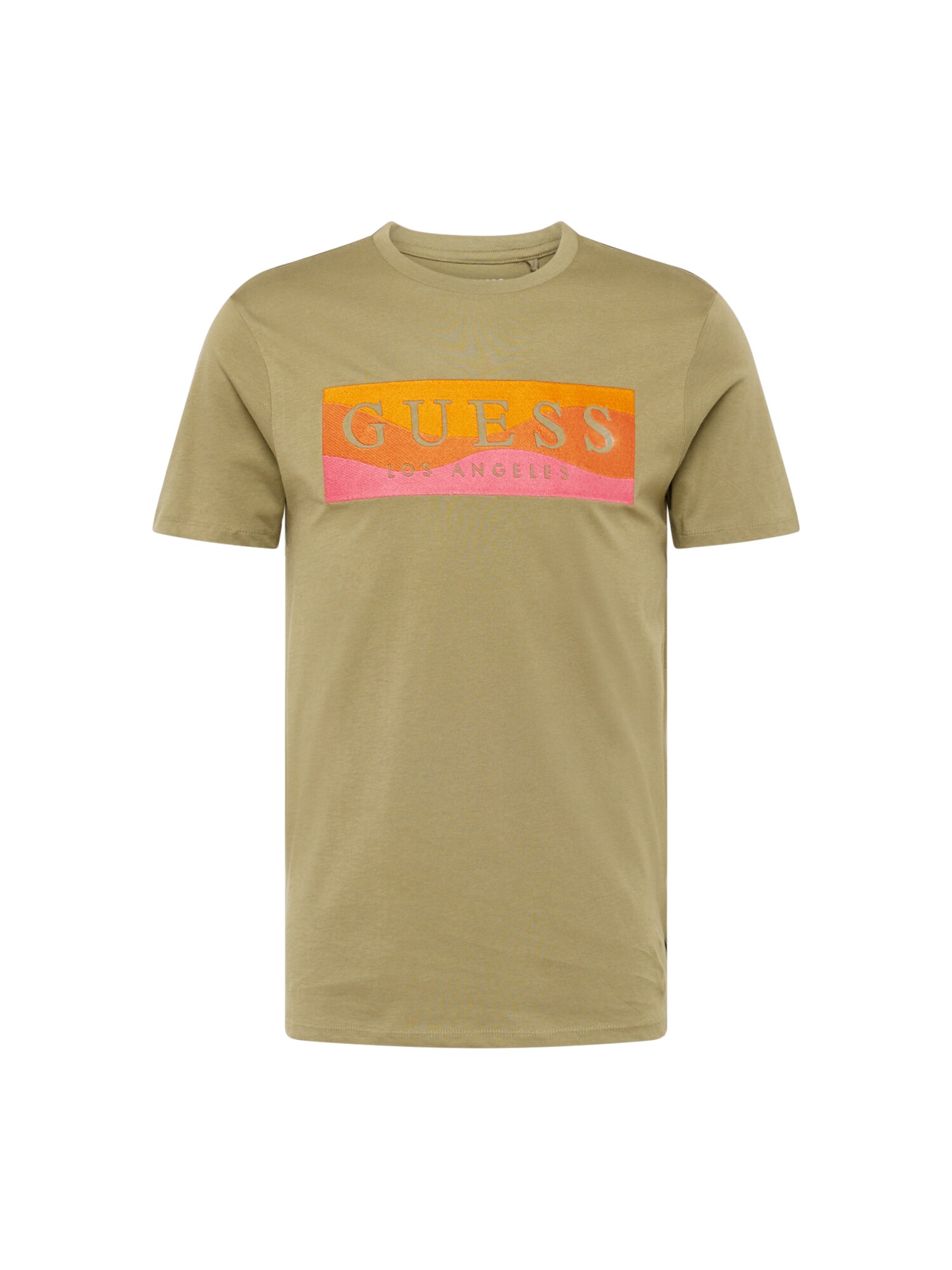 GUESS Majica  kaki / oranžna / svetlo oranžna / roza