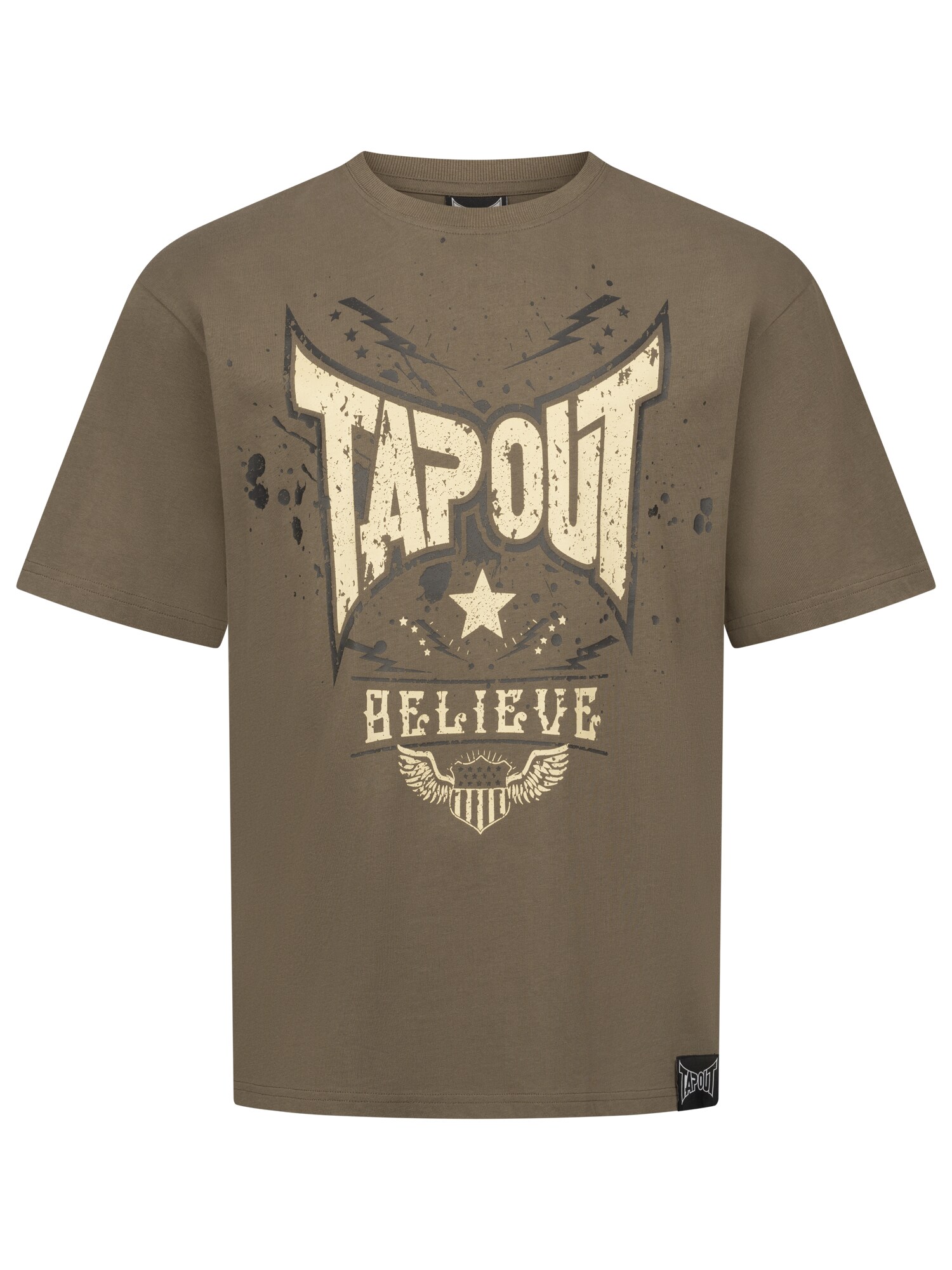 Tapout Póló ' DOYLEN '  barna / sárga / szürke / fekete akciós termékkép 1