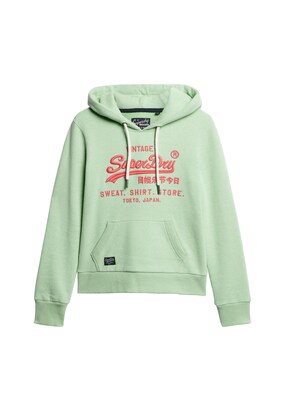 Superdry Sweatshirt Donkerblauw / Mintgroen / Rood / Wit