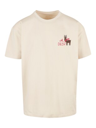 F4NT4STIC Shirt ‘Christmas Deer’ Sand