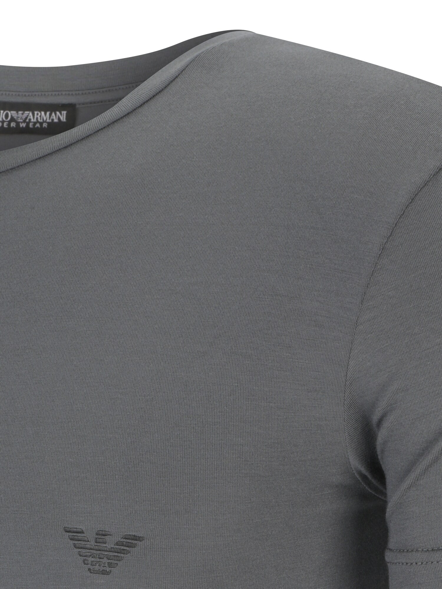 Emporio Armani Tričko sivá / čierna (obrázok 3)