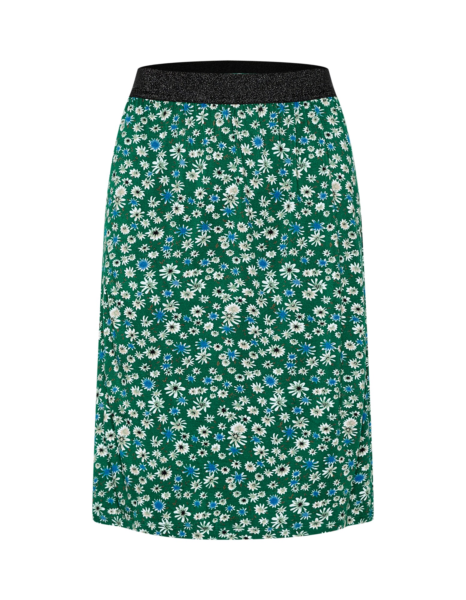 Kaffe Sukňa 'Gertie'  svetlomodrá / zelená / čierna / biela