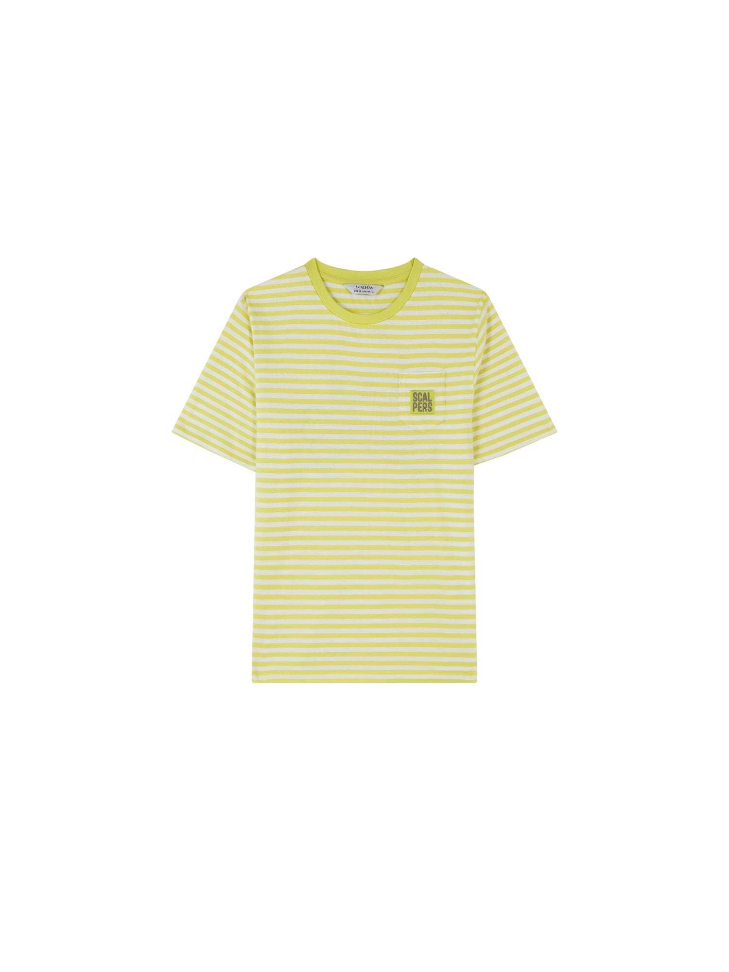 Scalpers Tricou Magic Pocket  gri / gri deschis / verde limetă