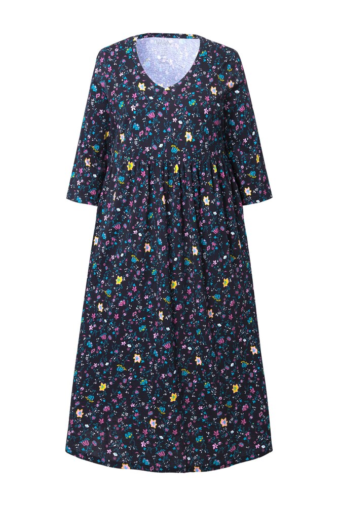 Ulla Popken Kleid Damen Größe 54/56 zitronengelb / mint / blutrot / schwarz Winterkleid