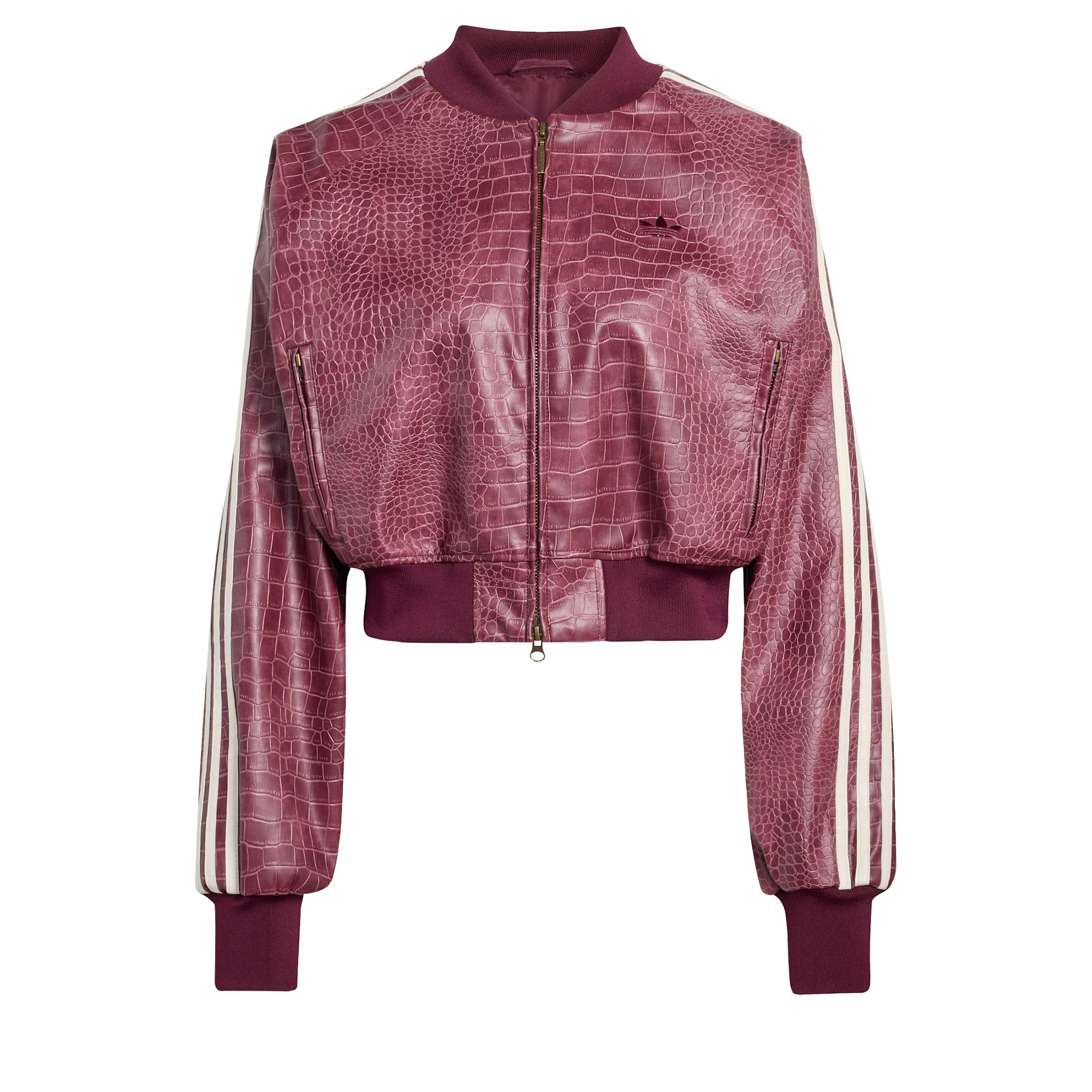 ADIDAS ORIGINALS Geacă de primăvară-toamnă  roșu burgundy / alb