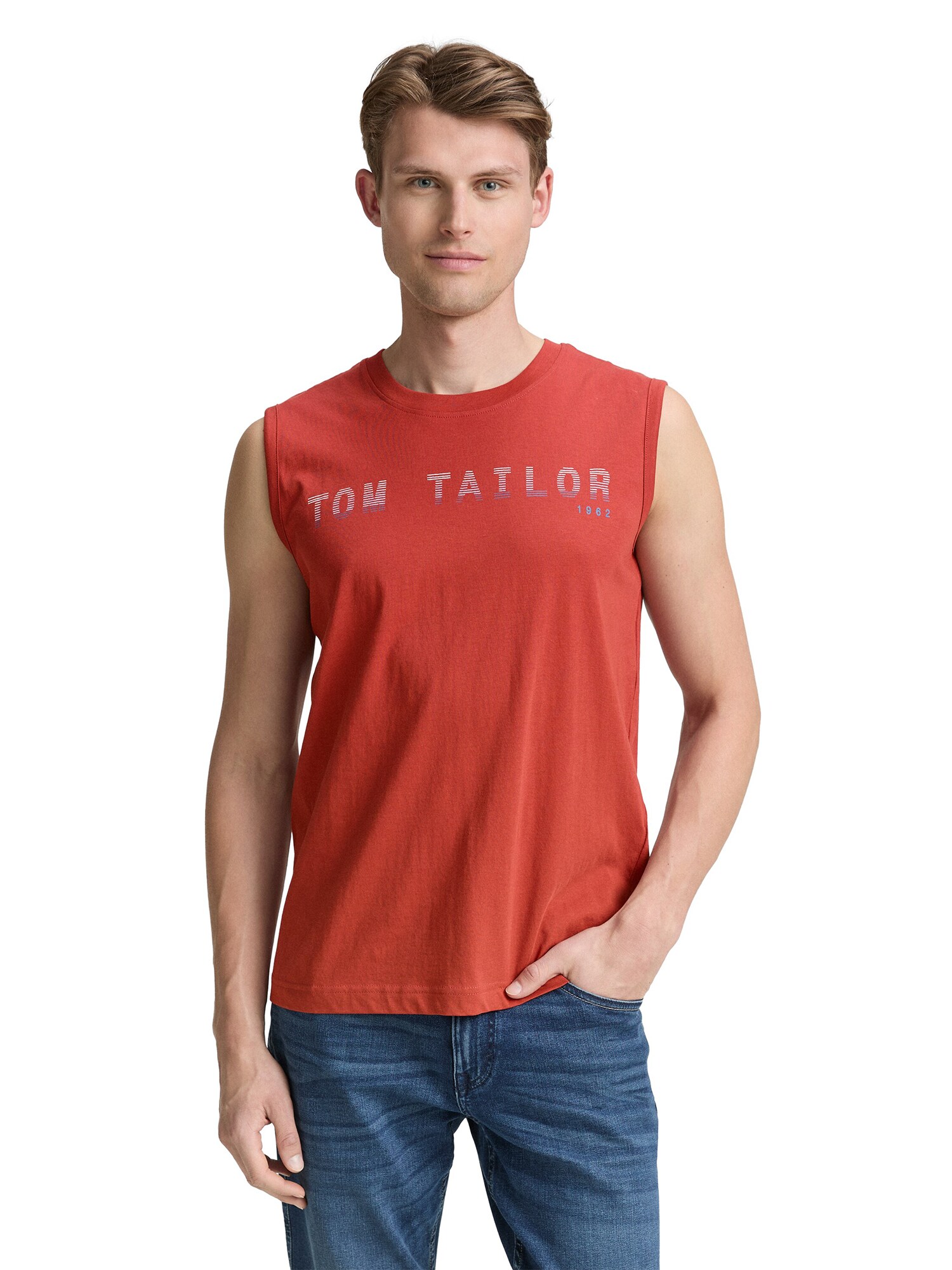 TOM TAILOR Póló  kék / piros / fehér termék 2. képe
