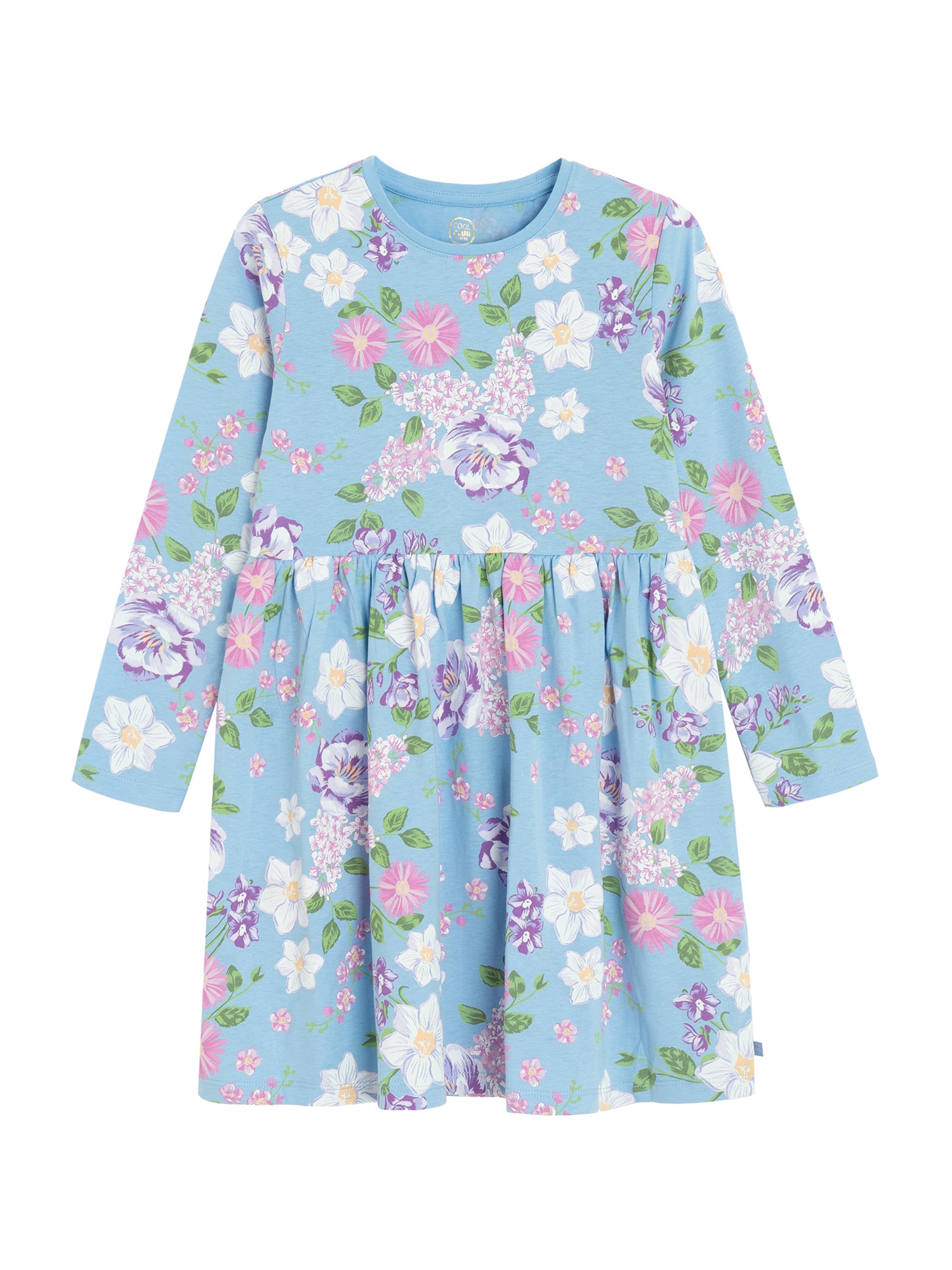 Cool Club Rochie  azuriu / galben / roz / alb