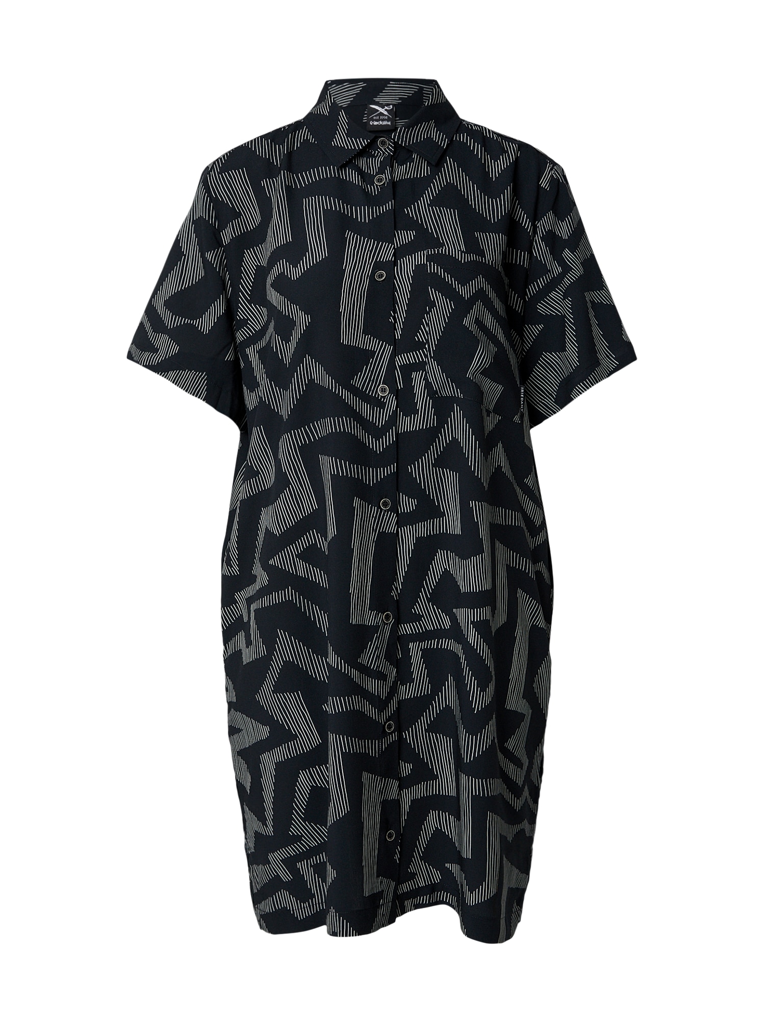 Iriedaily Vestido camisero 'Lucie'  negro / blanco