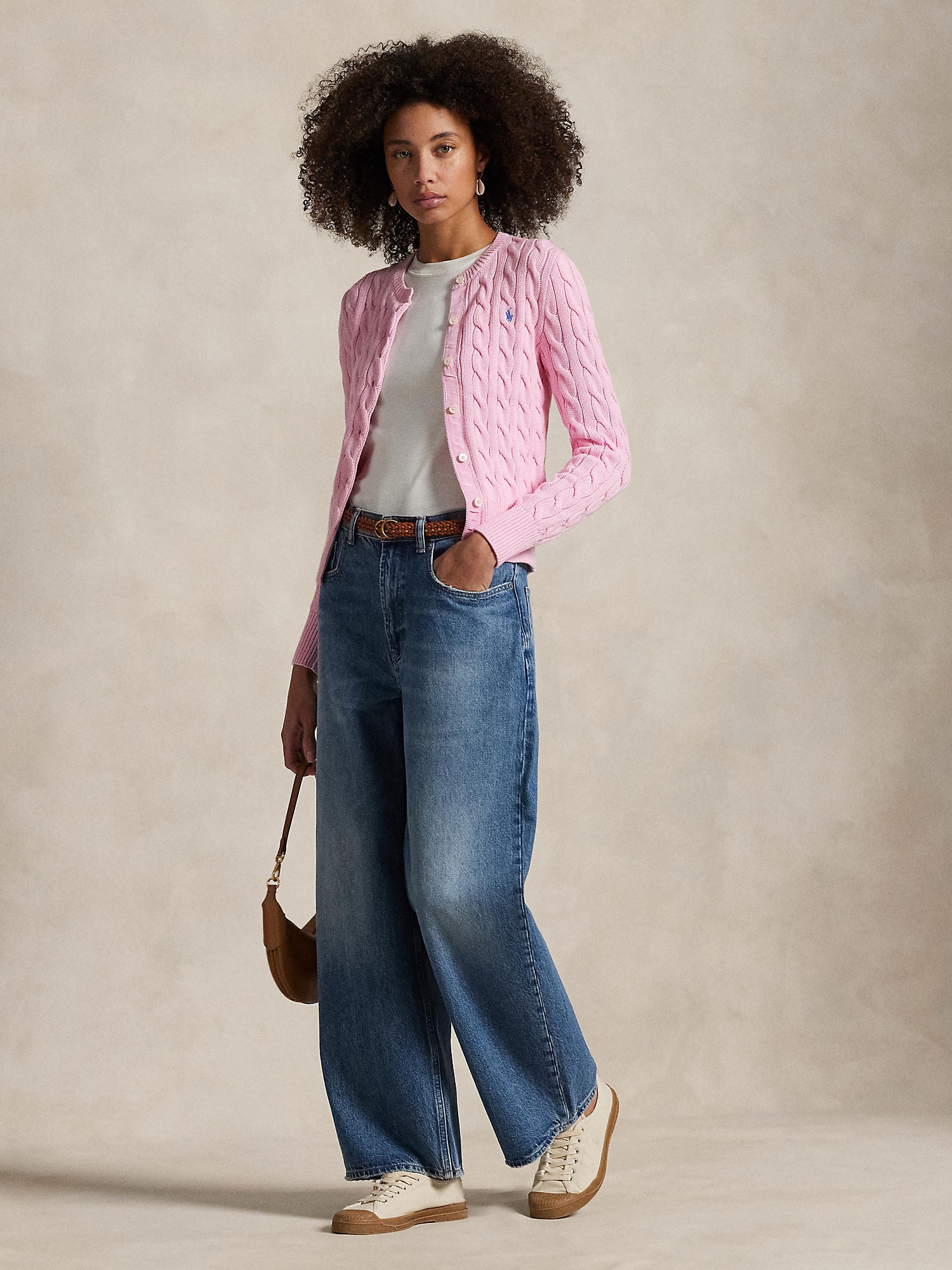 Polo Ralph Lauren Cárdigan  rosa claro – imagen 4