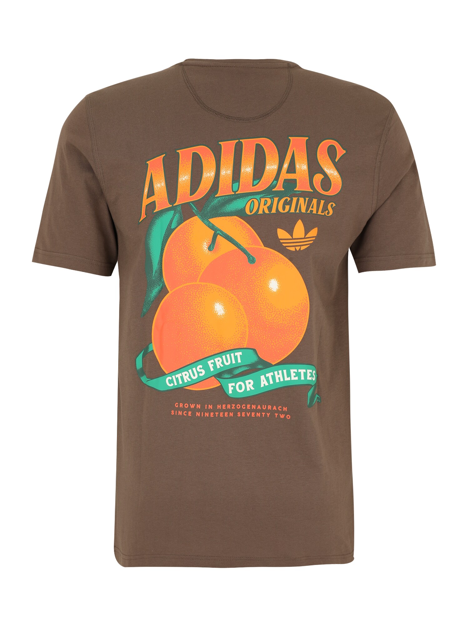 ADIDAS ORIGINALS Póló 'ORANGE'  barna / zöld / narancs / fehér termék 2. képe