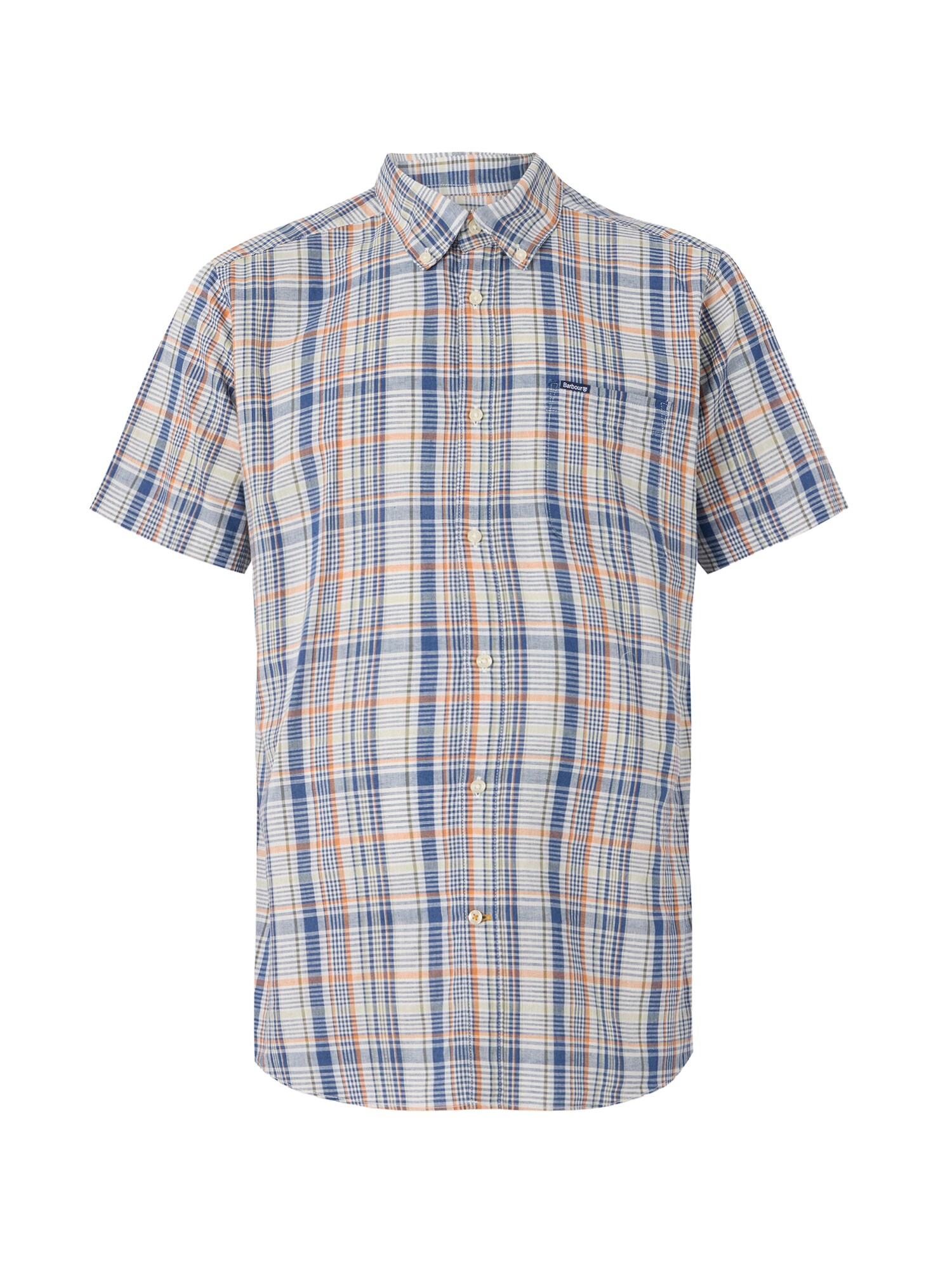 Barbour Camisa 'Elton' genciana / lima / naranja / blanco cáscara de huevo