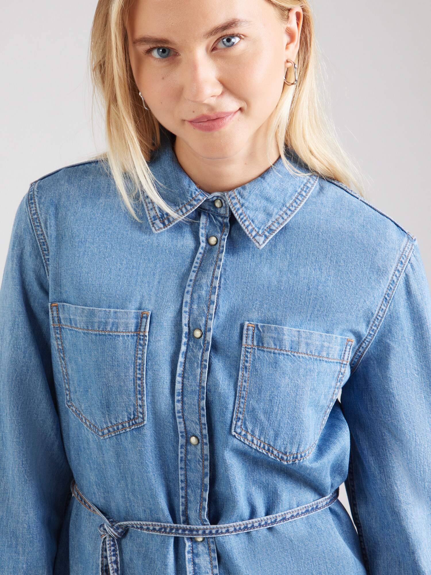 ONLY Košeľové šaty 'ONLKOKO' modrá denim (obrázok 5)