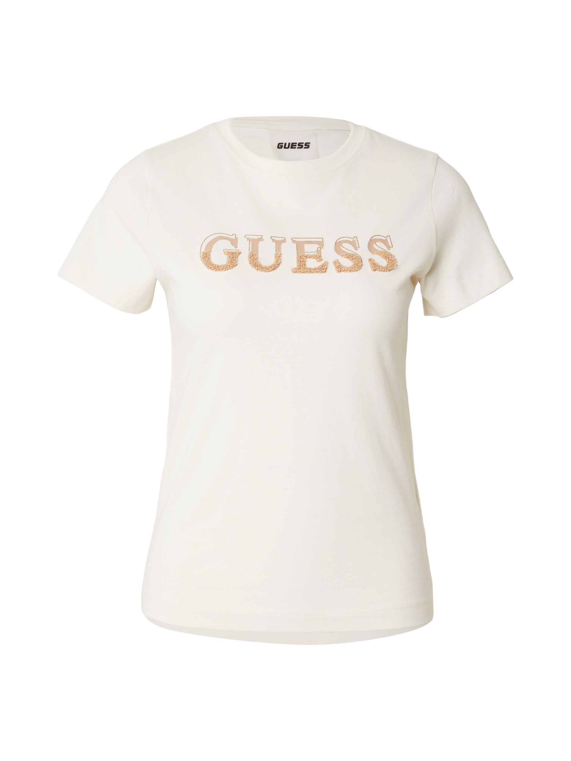 Guess T-shirt 'FAUSTA' kräm / cappuccino dam