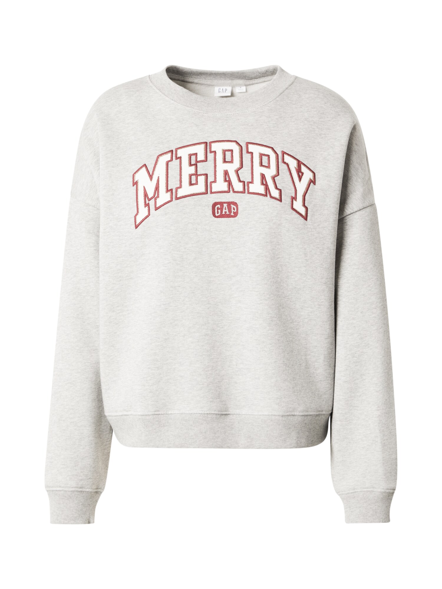 GAP Sudadera  gris / rojo