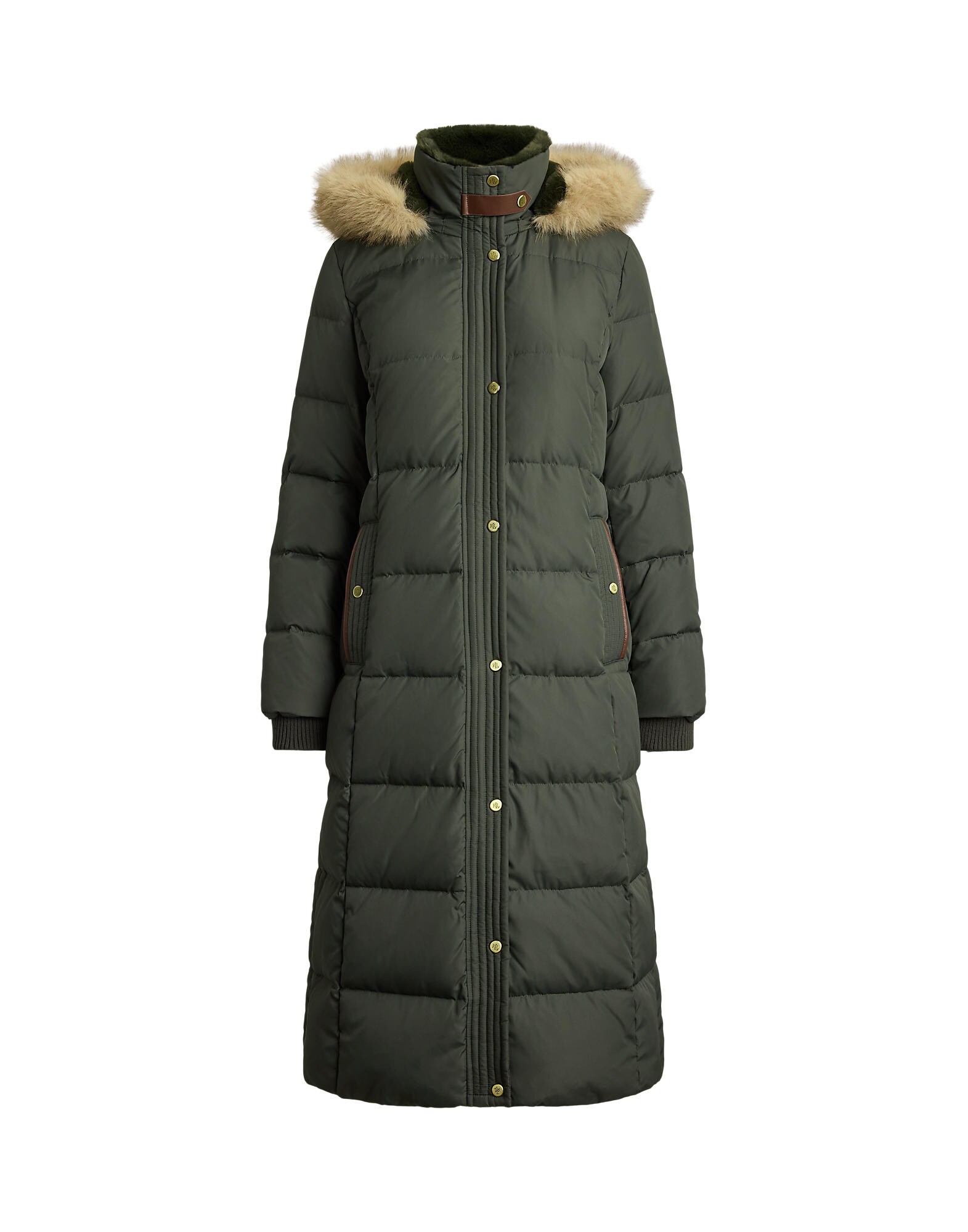 Lauren Ralph Lauren Abrigo de invierno verde oscuro – imagen 1