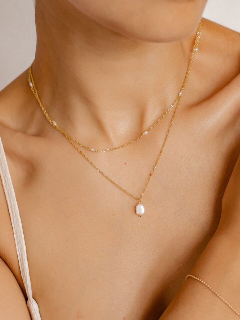 Halsband 'Perlen Duo'