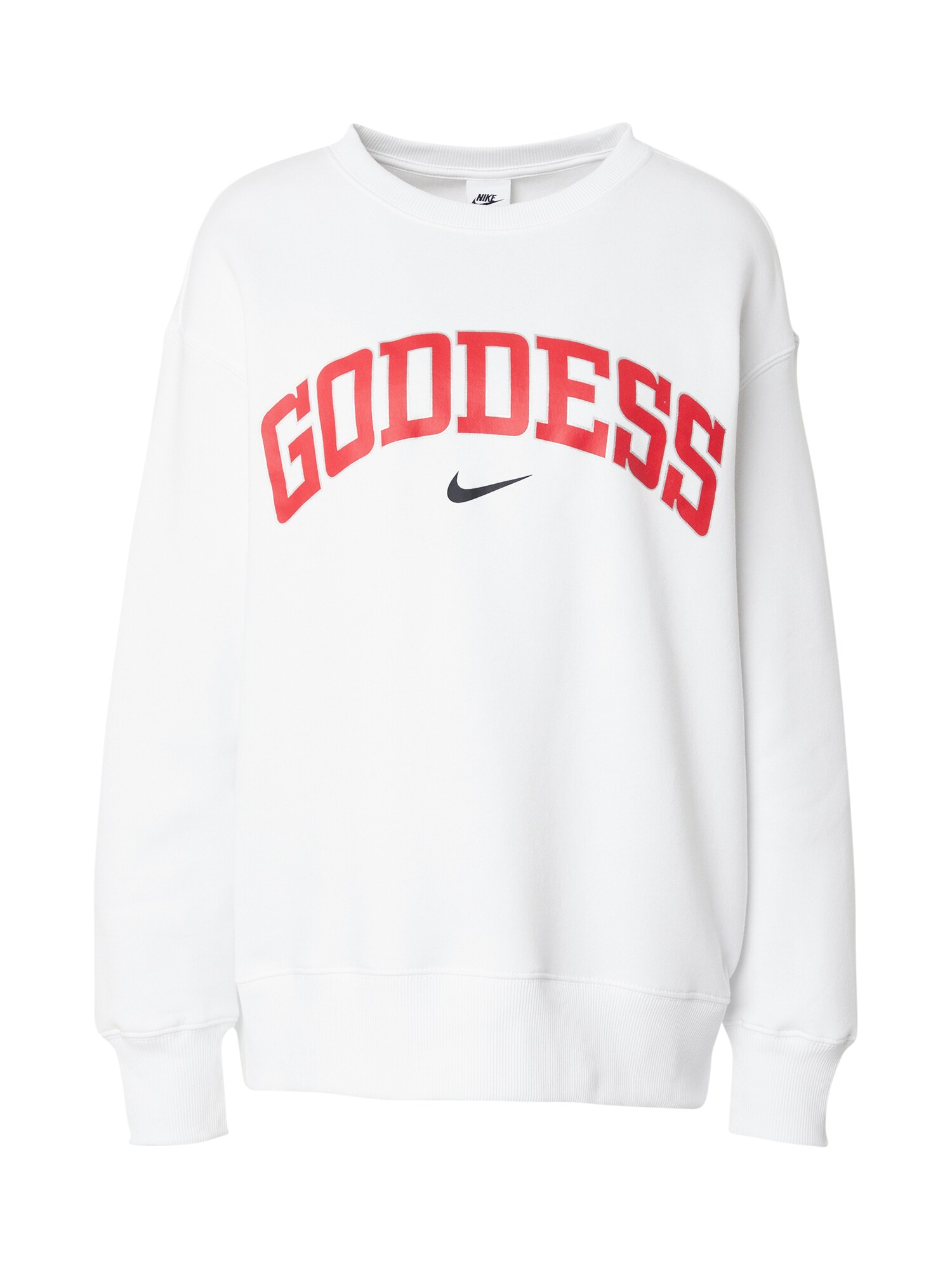 Nike Sportswear Bluză de molton PHNX FLC  roșu / argintiu / alb