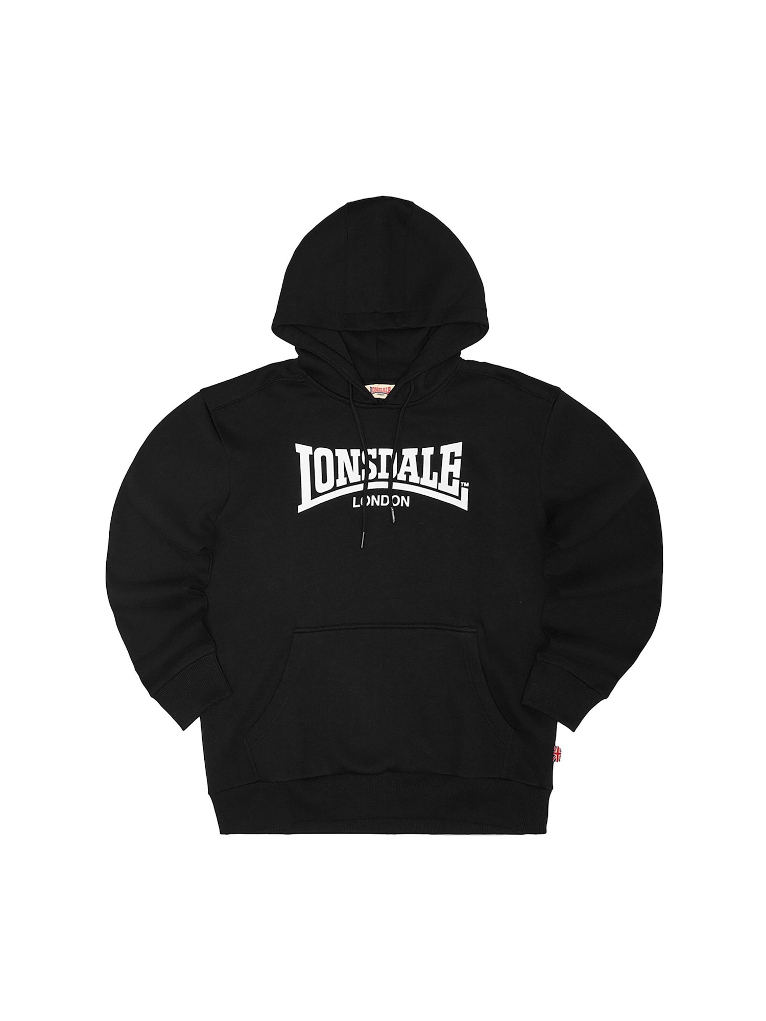 LONSDALE Bluză de molton Bickington negru