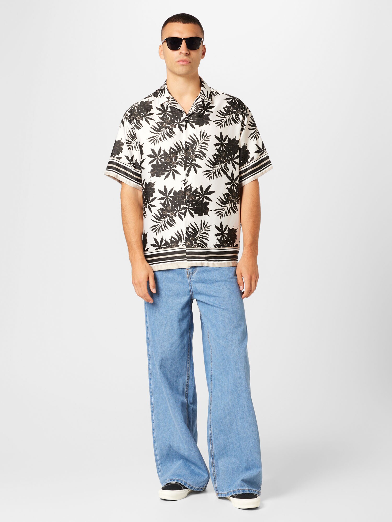 TOPMAN Košeľa čierna / biela (obrázok 4)