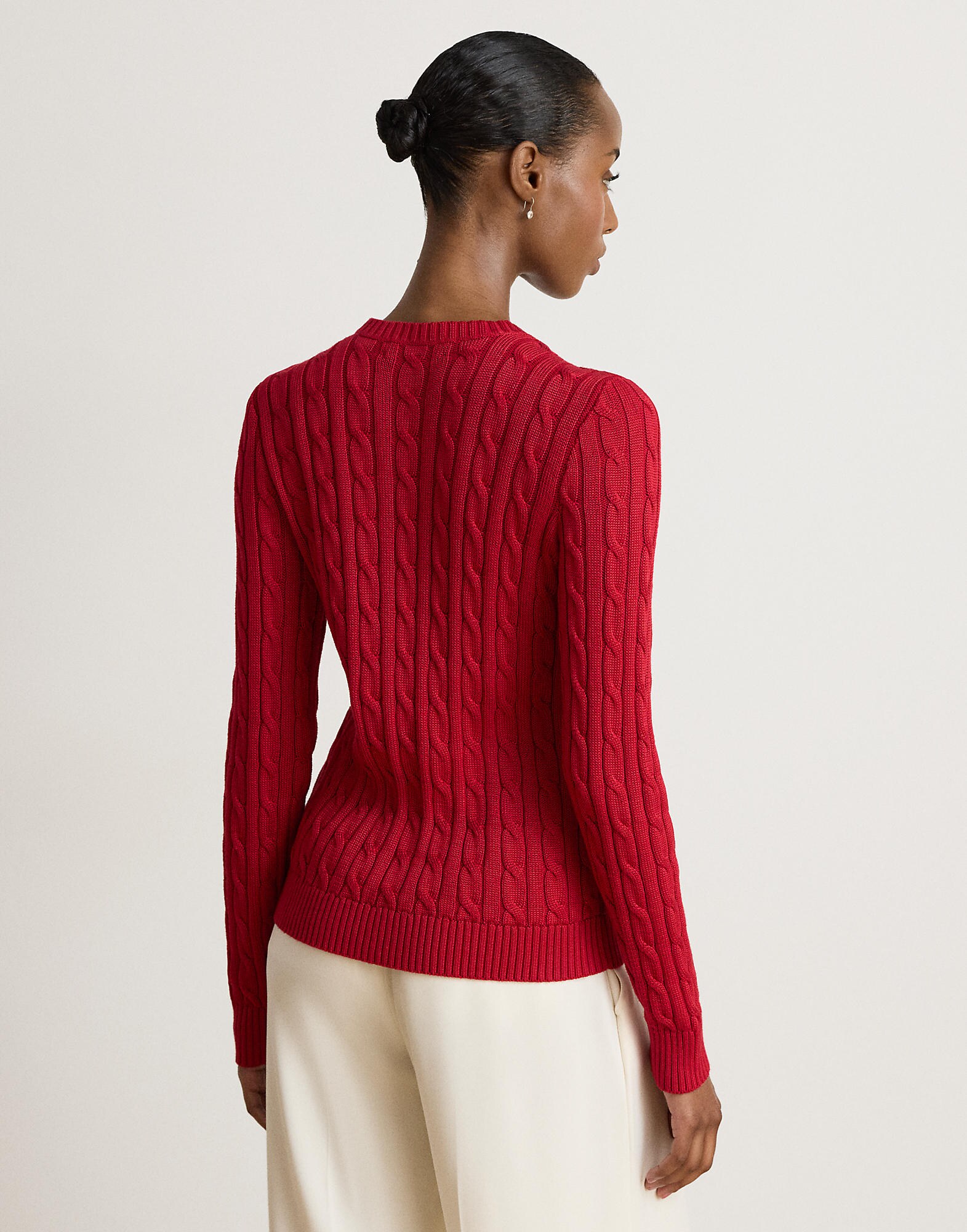 Lauren Ralph Lauren Cárdigan  rojo sangre – imagen 3
