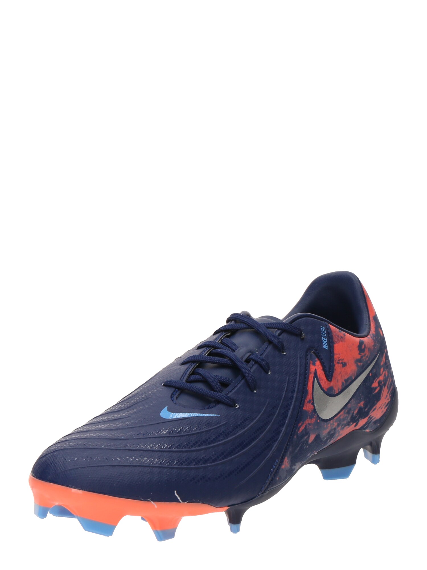 NIKE Futballcipők 'Phantom GX II Academy'  sötétkék / narancs / ezüst akciós termékkép 1