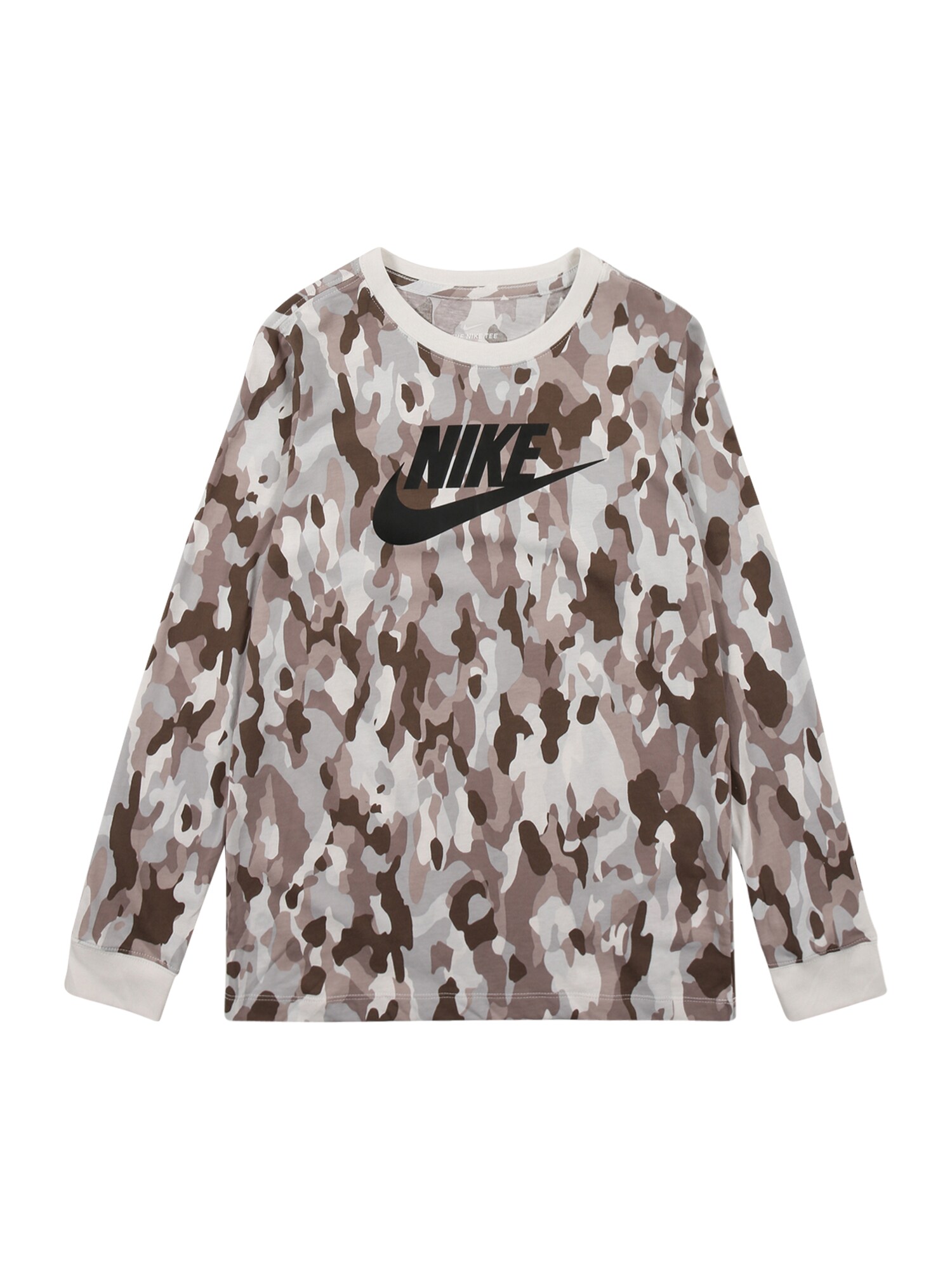 Nike Sportswear Marškinėliai  ruda / šviesiai pilka / kapučino spalva / brokato spalva / juoda