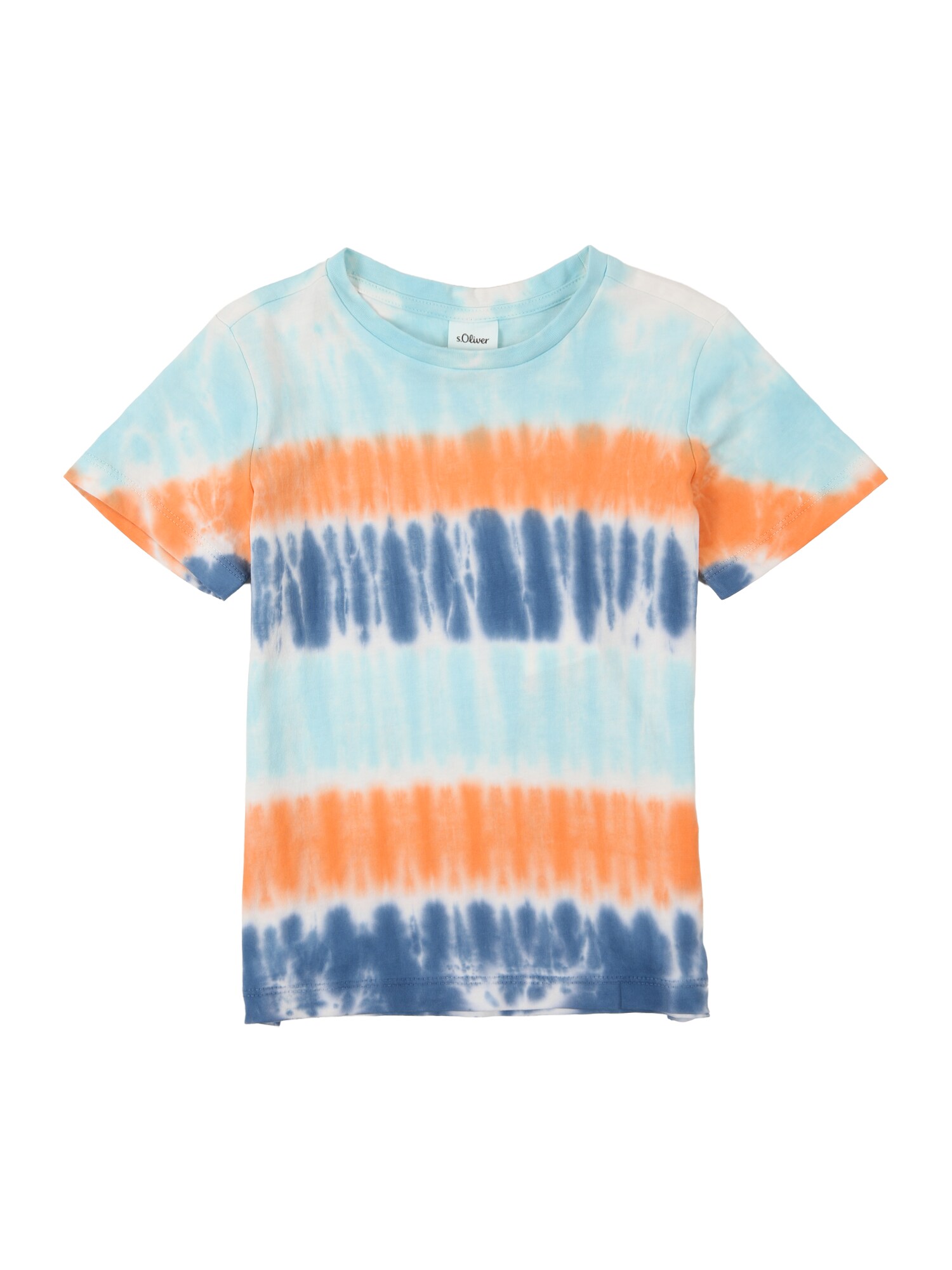s.Oliver Tricou  albastru / albastru deschis / portocaliu