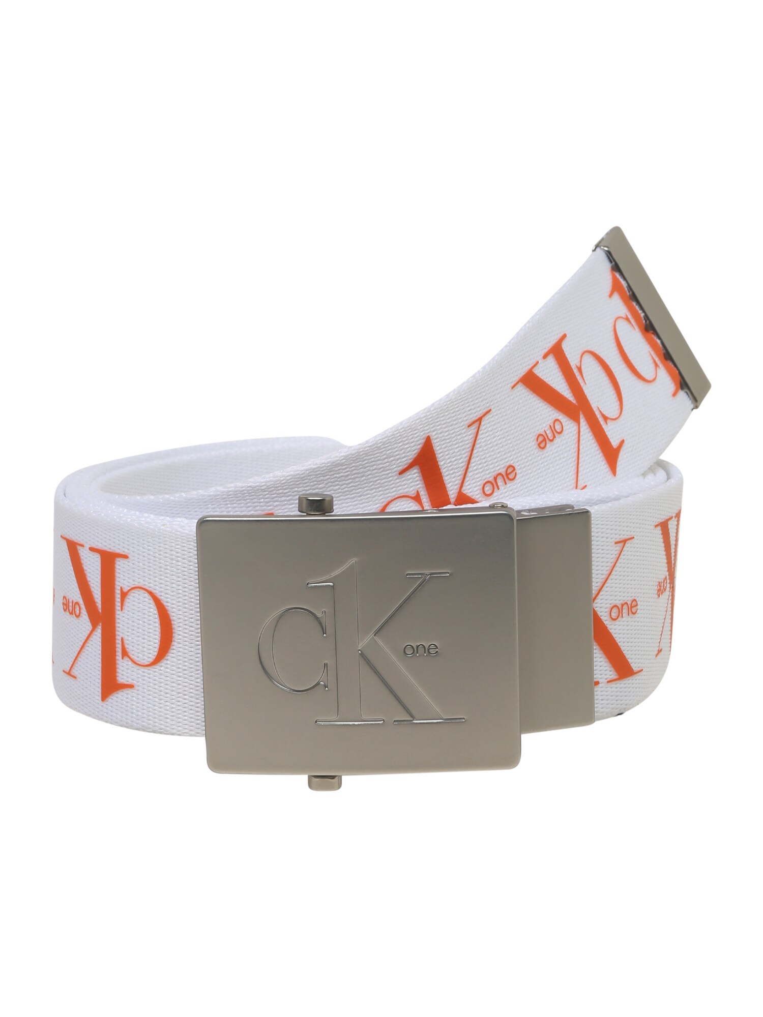Calvin Klein Diržas  balta / tamsiai oranžinė