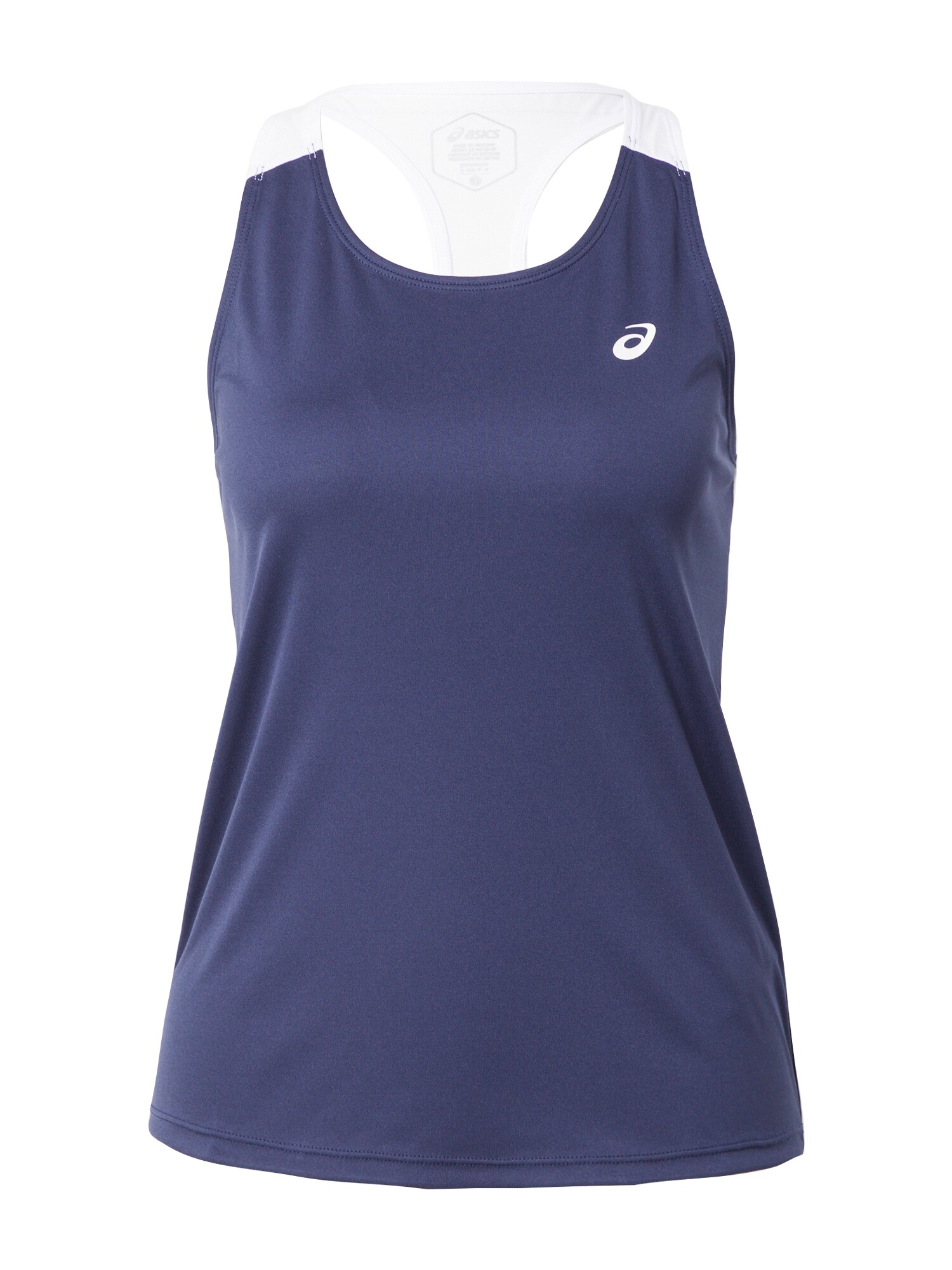 ASICS Športový top  námornícka modrá / biela