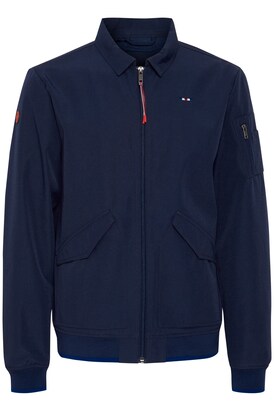 FQ1924 Tussenjas ‘Peler’ Navy / Bruin / Wit