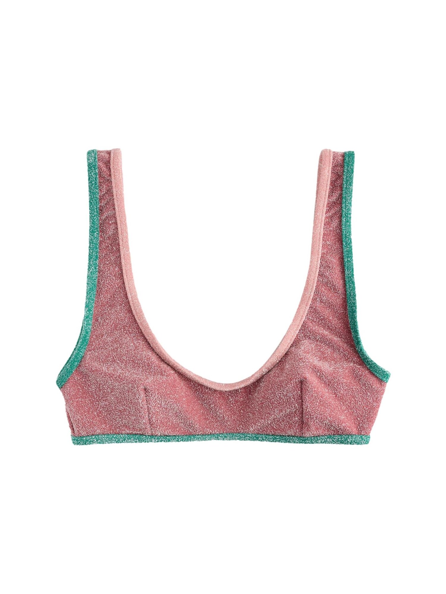 Next Bikini felső  zöld / rózsaszín / fáradt rózsaszín akciós termékkép 1