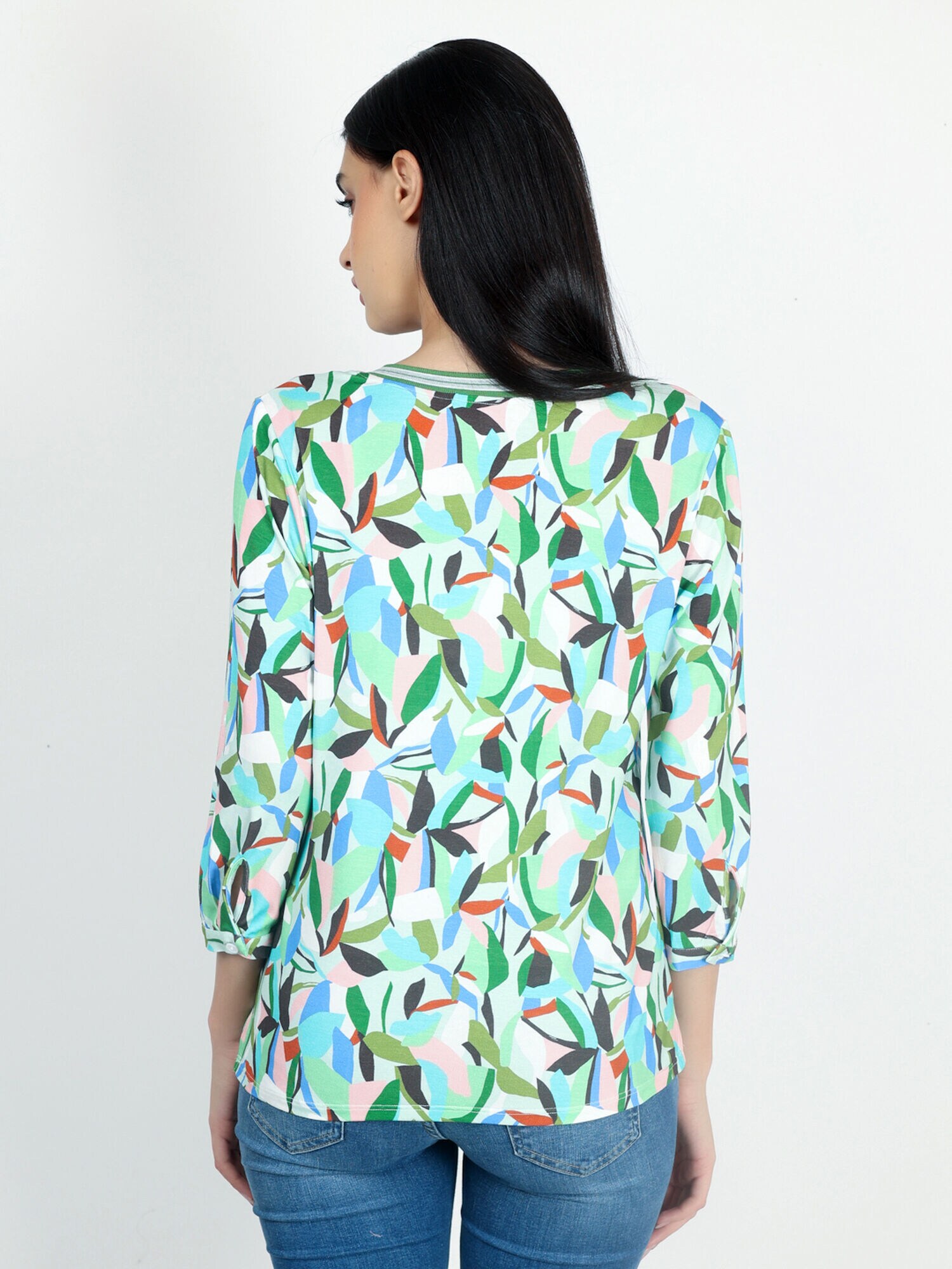 Thumbnail - VICCI Germany Blusenshirt, Model trägt Größe 36